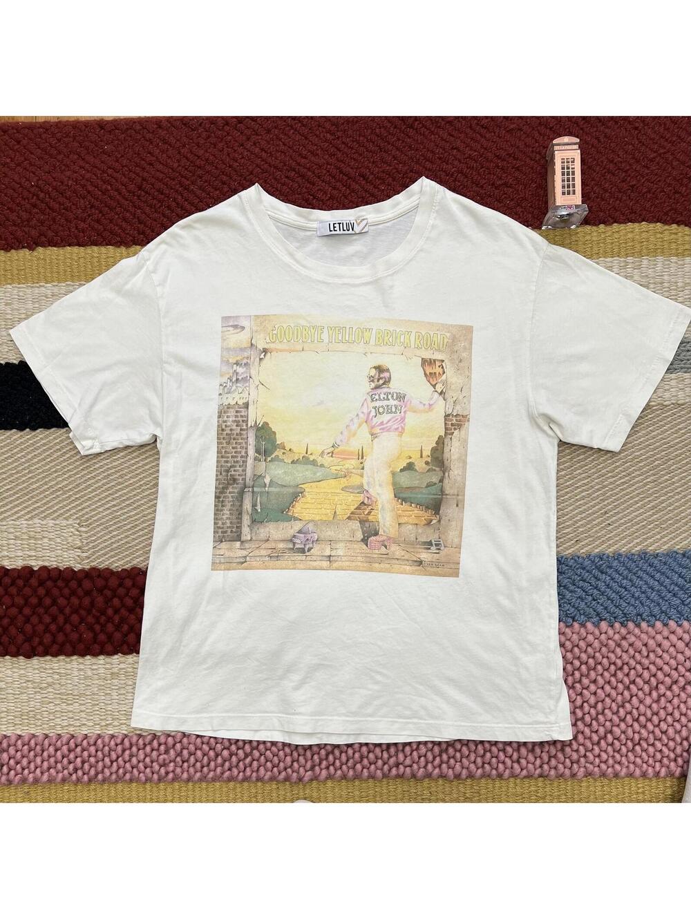 Anthropologie LetLuv Elton John tee, Limited edition Goodbye Yellow Brick Road - Picture 5 of 8